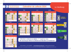Calendrier déchets Le Neubourg