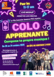 PAJ Affiche Colo Apprenante automne 2025