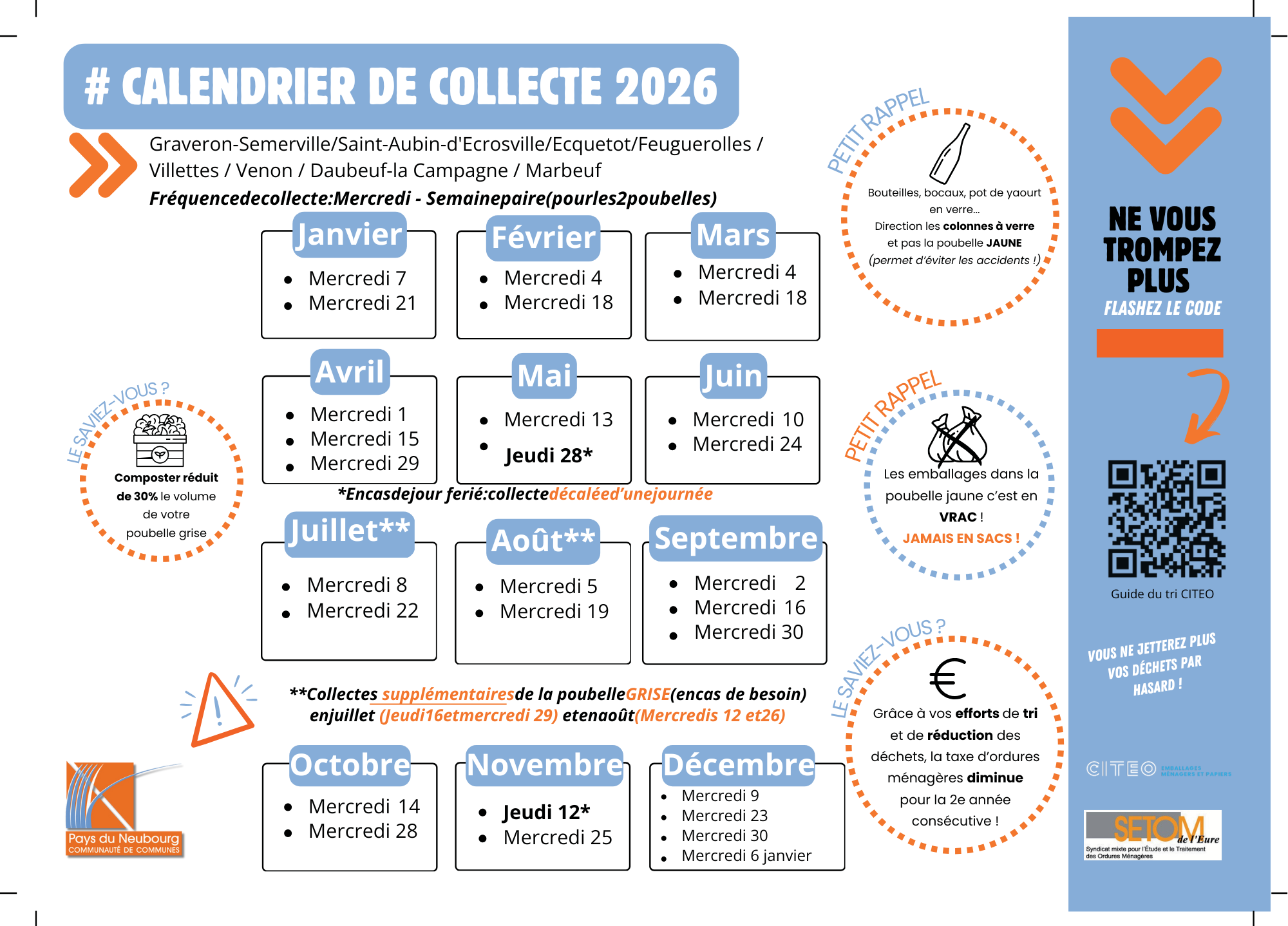 Aperçu du calendrier zone 5