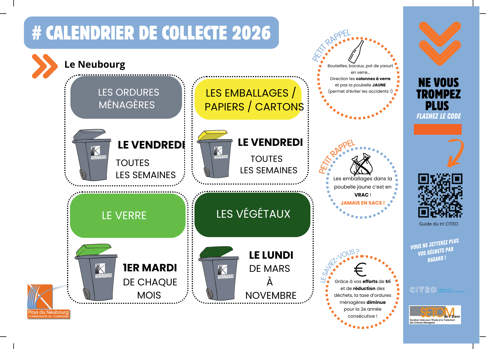 Aperçu du calendrier zone 9