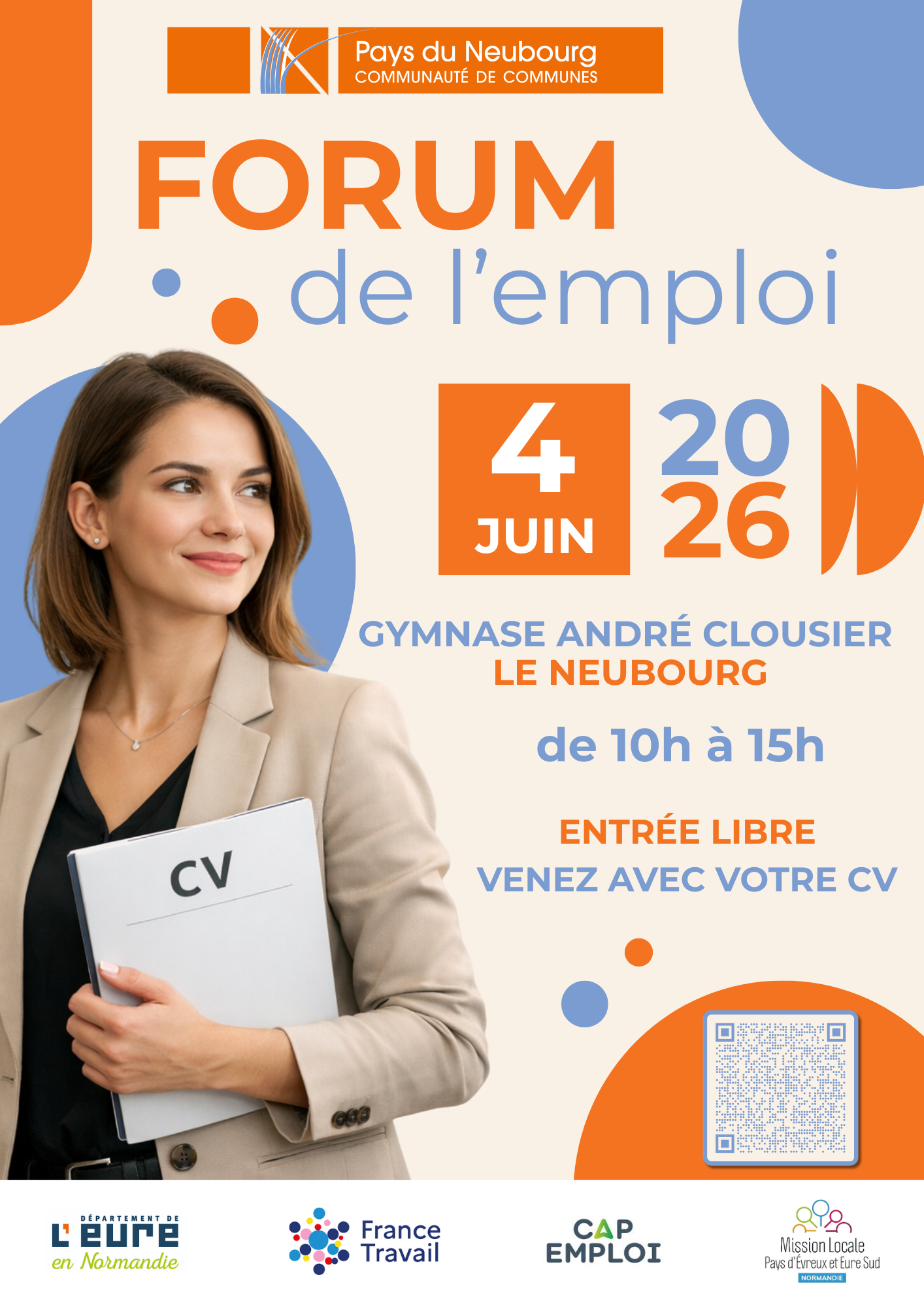 Affiche du forum de L'emploi 2026