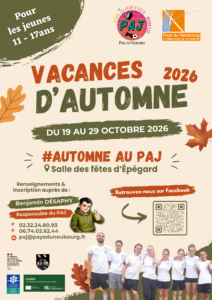 affiche paj automne 2026