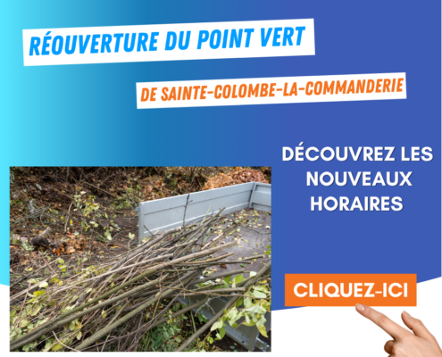 Réouverture du point vert